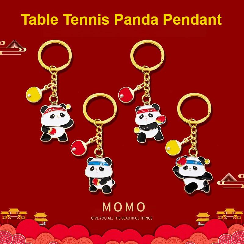 Table Tennis Keychain - Portachiavi da Ping Pong, Souvenir Regalo,