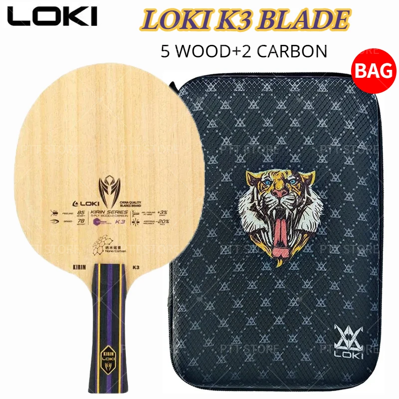Table Tennis Kit Bag - Racchetta da Ping Pong Originale LOKI