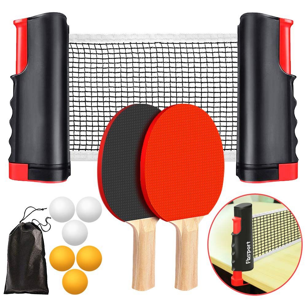 Table Tennis Kit Bag - Set Completo di Rete Retrattile per