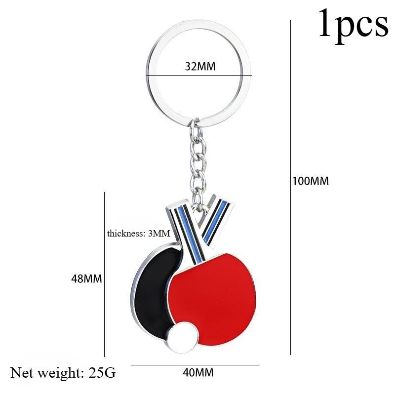 Table Tennis Keychain - Portachiavi e Ciondolo per Braccialetto a