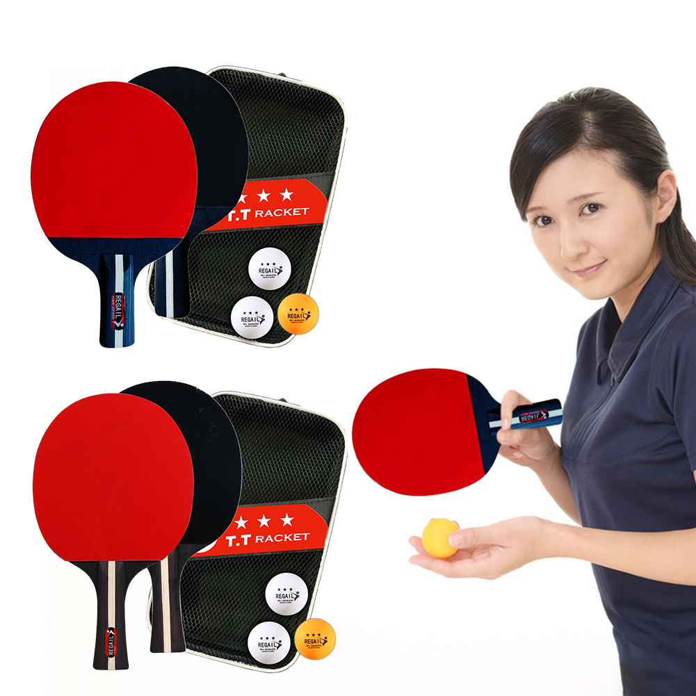 Table Tennis Kit Bag - Racchetta da Ping Pong 2 racchette