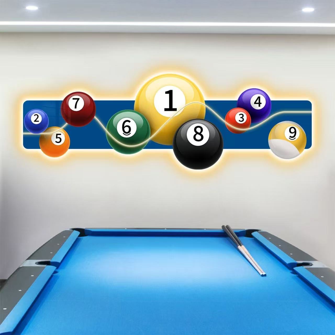 Table Tennis No 1 - Quadro Decorativo Luminoso a LED per