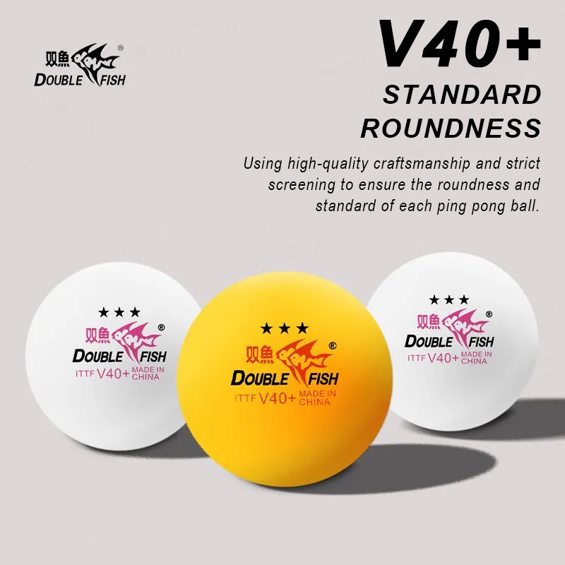 Table Tennis Daily - DOUBLE FISH 3 Star V40+ Palline