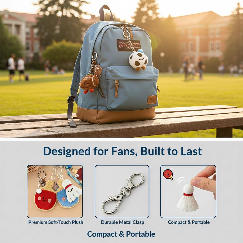 Table Tennis Keychain - Pallina da Ping Pong, Accessori per