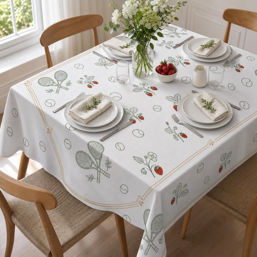 Tovaglia con stampa fragole e  - Table Tennis News Today recensione e prezzo