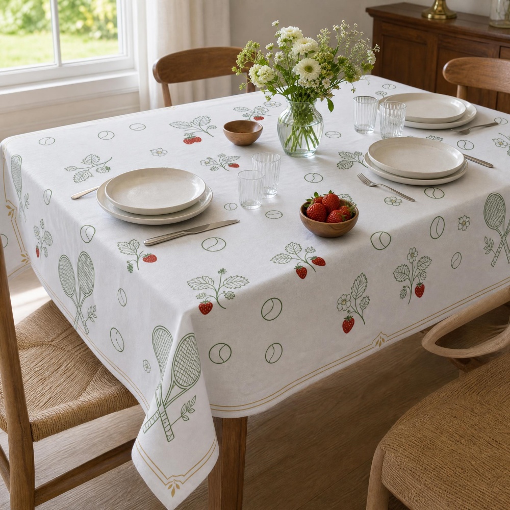 Tovaglia con stampa fragole e  - Table Tennis News Today recensione e prezzo