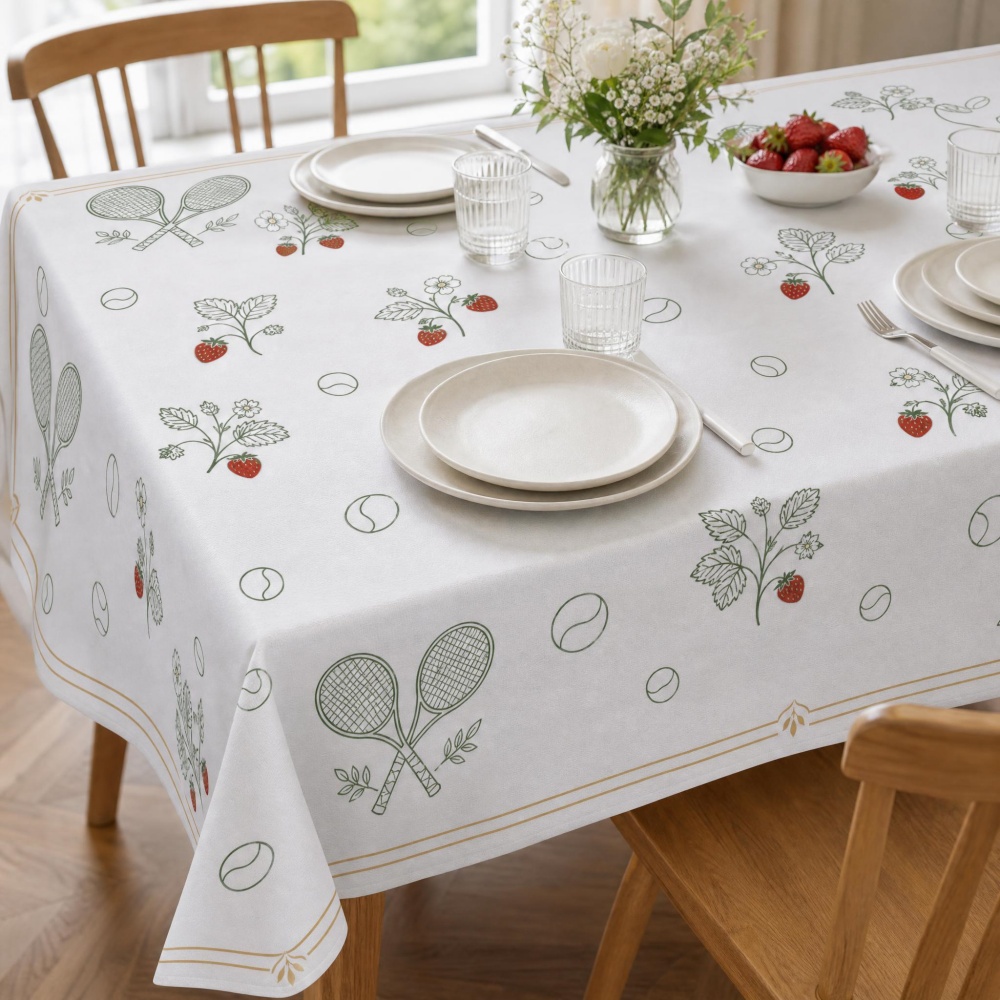 Tovaglia con stampa fragole e  - Table Tennis News Today recensione e prezzo